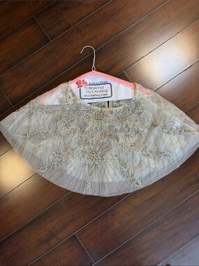 Fresh as a Flower Beaded Ivory Capelet Jacket